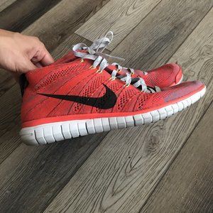 Nike Free Flyknit Chukka BRIGHT CRIMSON Men's 8.5